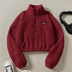 Cozy Red Fleece Jacket